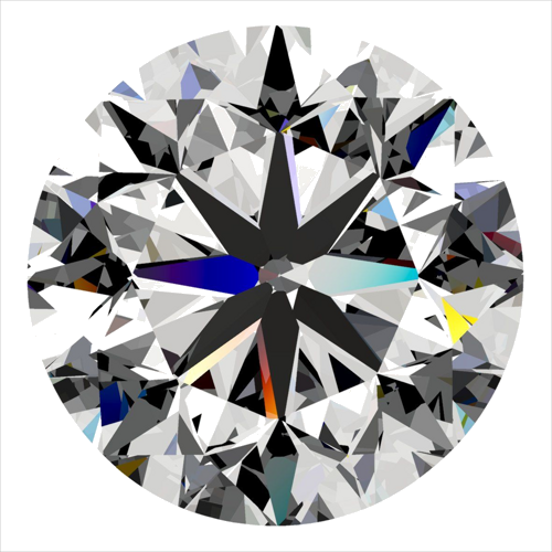 0.4 carat D-VS2 Very Good cut Natūralus Round Deimantas (1)