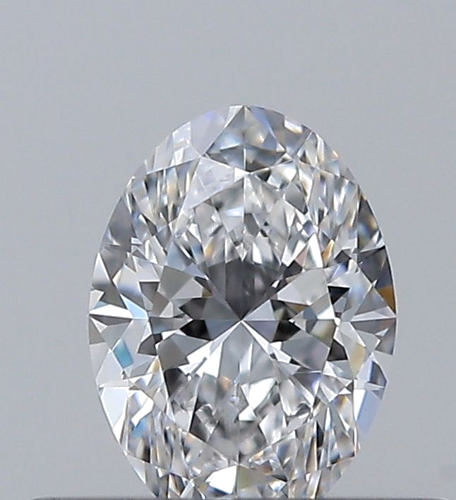 0.32 carat D-VVS2 Natūralus Oval Deimantas (1)