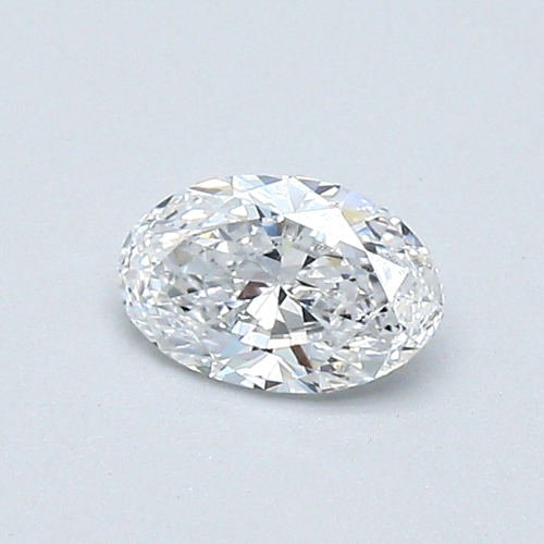 0.37 carat D-VVS1 Natūralus Oval Deimantas (1)