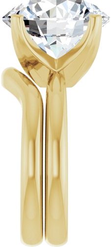 Sužadėtuvių Žiedas „Solstice Solitaire®“ 14k yellow gold Round 13mm (9)