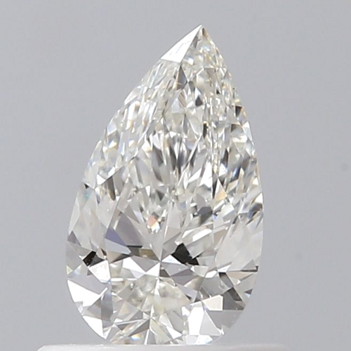 0.5 carat G-VS2 Natūralus Pear Deimantas (1)