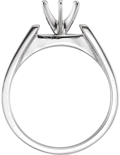 Sužadėtuvių Žiedas „Solitaire“ 14k white gold Round 5.2mm (2)