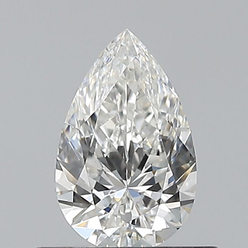 0.5 carat G-VS2 Natūralus Pear Deimantas (1)