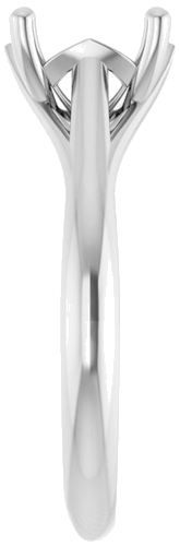 Sužadėtuvių Žiedas „Solitaire“ 585 Baltojo Aukso Oval 9mm x 7mm (4)