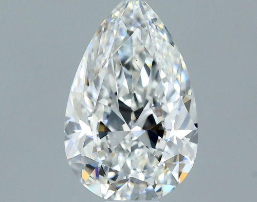 0.5 carat F-VS1 Natūralus Pear Deimantas (1)