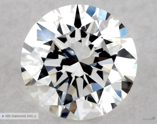 0.57 carat G-VVS2 Excellent cut Natūralus Round Deimantas (1)