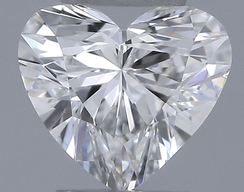 0.4 carat F-VVS2 Natūralus Heart Deimantas (1)