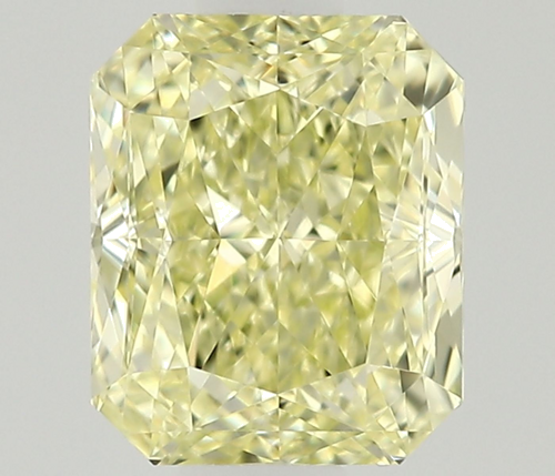 0.61 carat Fancy Light Yellow-VVS1 Natūralus Radiant Deimantas (1)
