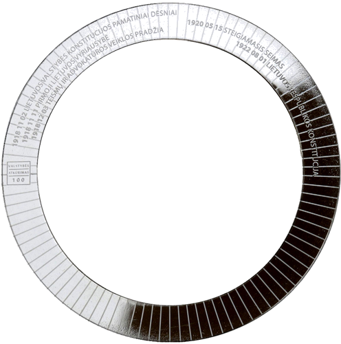 2018 Литва Правовая система 20 евро серебряная монета (2)