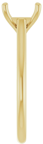 Sužadėtuvių Žiedas „Accented“ 14k yellow gold Asscher 7mm (4)