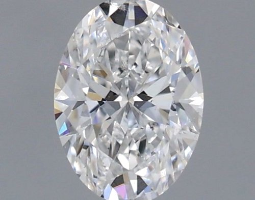 0.52 carat E-SI1 Natūralus Oval Deimantas (1)