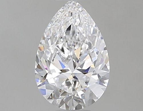 0.6 carat D-VS1 Natūralus Pear Deimantas (1)