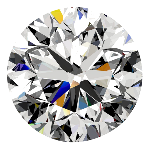 0.5 carat F-VS1 Very Good cut Natūralus Round Deimantas (1)