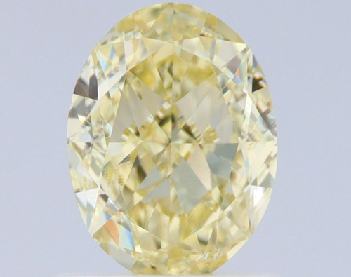 1.01 carat Fancy Light Yellow-VVS2 Natūralus Oval Deimantas (1)