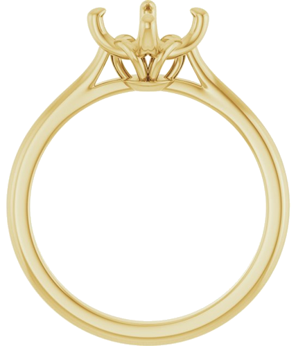 Sužadėtuvių Žiedas „Solitaire“ 14k yellow gold Square 5.5mm (2)