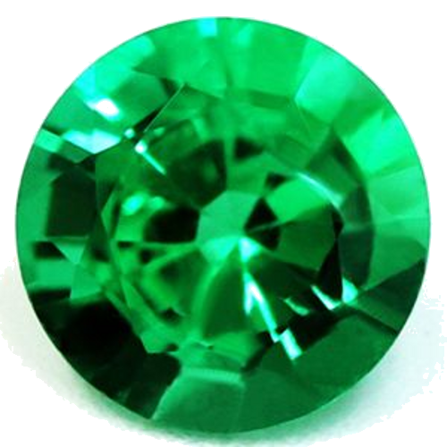 0.41 carat GREEN Round Smaragdas (1)