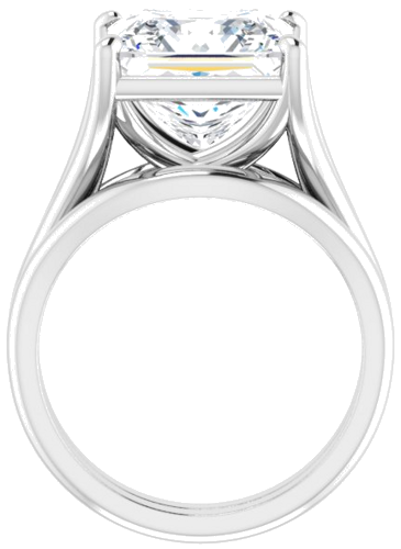 Sužadėtuvių Žiedas „Solitaire“ 925 Sidabro Square 10mm (7)