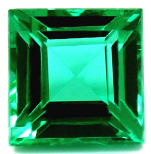 0.78 carat GREEN Square Smaragdas (1)