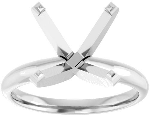 Sužadėtuvių Žiedas „Solitaire“ 14k white gold Round 11mm (3)