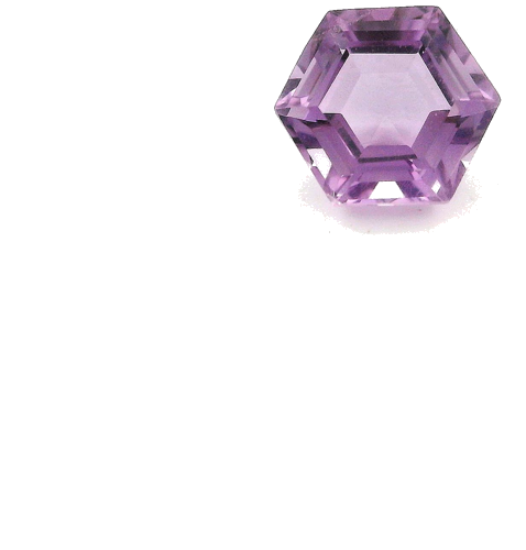 0.92 carat PURPLE STEP cut Hexagonal Amethyst (1)