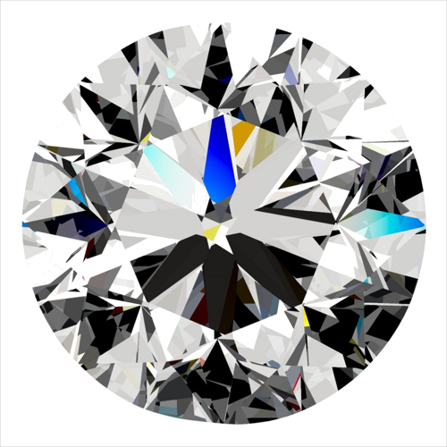 0.3 carat G-SI2 GD cut Natūralus Round Deimantas (1)