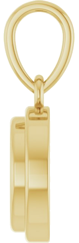 Pakabukas „Bezel-Set Cabochon“ 14k yellow gold Round 6mm (3)