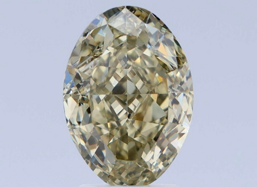 3.01 carat Fancy Dark Brown Greenish Yellow-SI1 Natūralus Oval Deimantas (1)