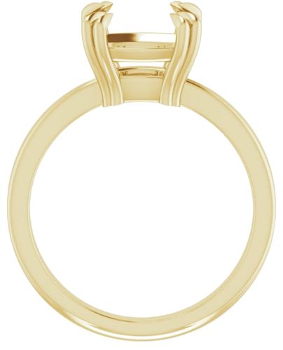 Sužadėtuvių Žiedas „Double Claw-Prong Solitaire“ 14k yellow gold Cushion 9mm (2)