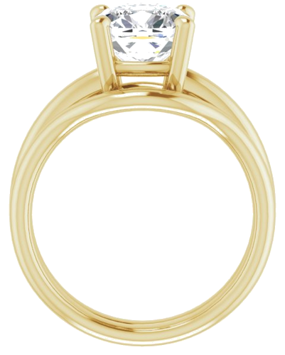 Sužadėtuvių Žiedas „Solitaire“ 14k yellow gold Cushion 8mm (7)