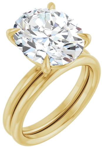 Sužadėtuvių Žiedas „Claw-Prong Solitaire“ 14k yellow gold Oval 13mm x 11mm (6)
