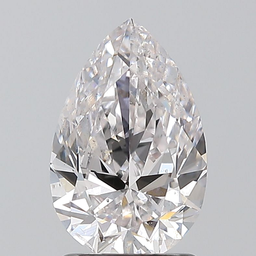 1.5 carat F-SI2 Natūralus Pear Deimantas (1)