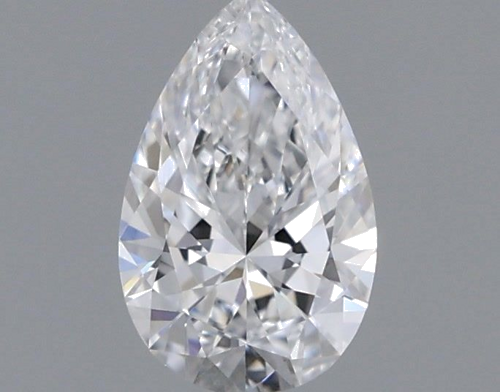 0.38 carat D-VVS2 Natūralus Pear Deimantas (1)