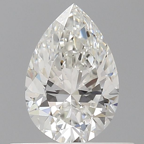 0.5 carat H-VS2 Natūralus Pear Deimantas (1)