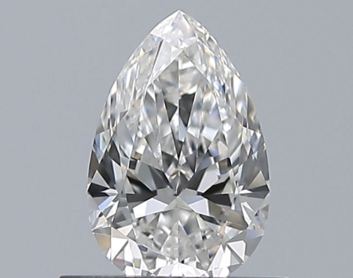 0.59 carat E-VVS1 Natūralus Pear Deimantas (1)