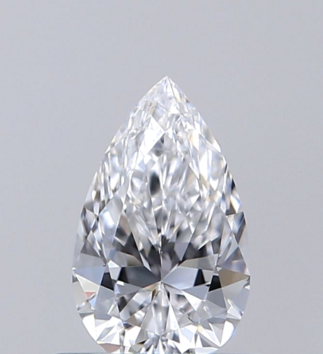 0.51 carat D-IF Natūralus Pear Deimantas (1)
