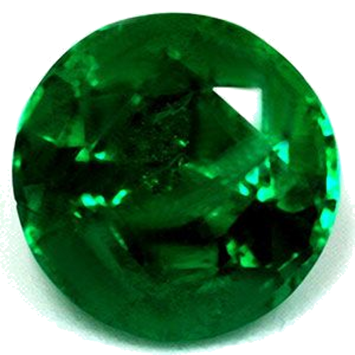0.96 carat GREEN Round Smaragdas (1)