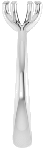 Sužadėtuvių Žiedas „Solitaire“ 417 Baltojo Aukso Round 5.2mm (4)