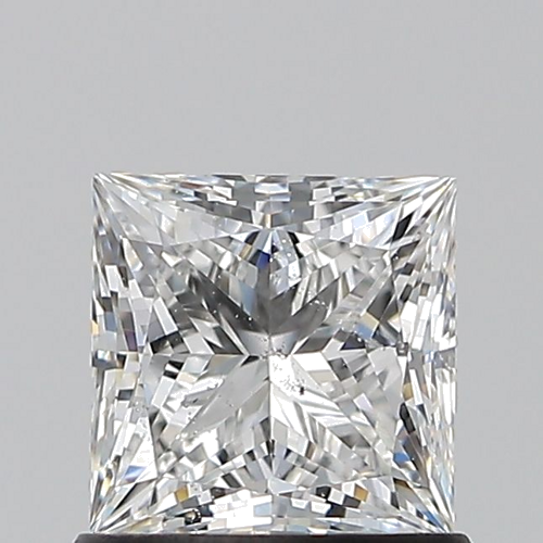 1.0 carat F-SI2 Natūralus Princess Deimantas (1)