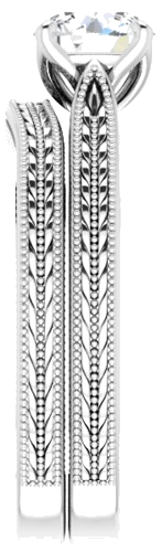 Sužadėtuvių Žiedas „Solitaire“ 950 Platinos Round 6mm (9)