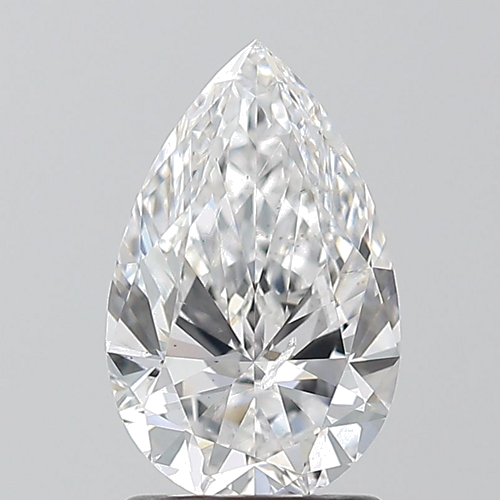 1.5 carat D-SI2 Natūralus Pear Deimantas (1)