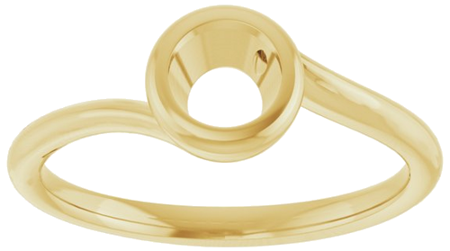 Sužadėtuvių Žiedas „Bezel-Set Solitaire“ 14k yellow gold Round 5.8mm (3)