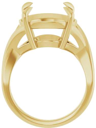 Sužadėtuvių Žiedas „Claw-Prong Solitaire“ 14k yellow gold Round 14mm (2)