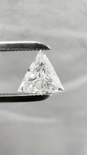 0.5 carat G-SI1 Natūralus Triangular Deimantas (1)