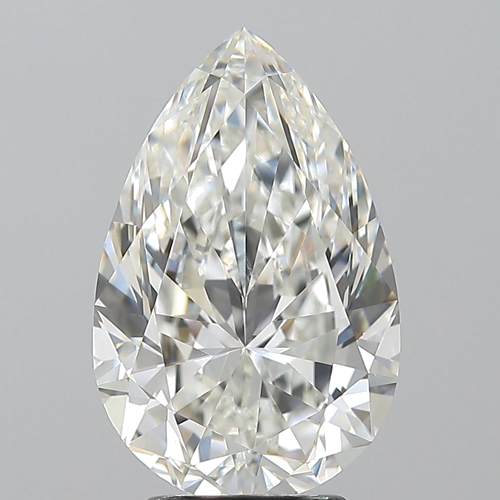 4.01 carat H-VS2 Natūralus Pear Deimantas (1)