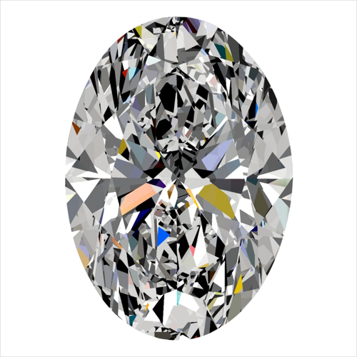 0.41 carat D-VS2 Natūralus Oval Deimantas (1)