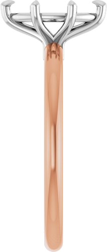 14K Rose White 9x4.5 mm Marquise Solitaire Engagement Ring Mounting (4)