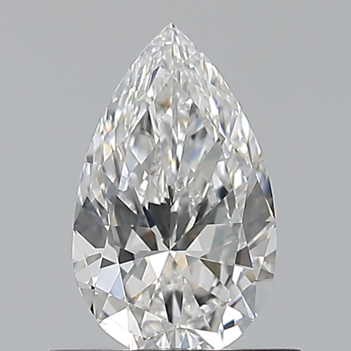 0.6 carat F-VVS2 Natūralus Pear Deimantas (1)