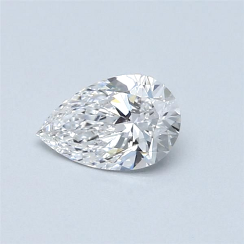 0.53 carat D-VVS2 Natūralus Pear Deimantas (1)