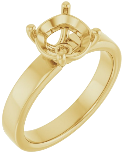 Sužadėtuvių Žiedas „Solitaire“ 14k yellow gold Round 8mm (1)