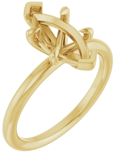 Sužadėtuvių Žiedas „Claw-Prong Solitaire“ 14k yellow gold Marquise 12mm x 6mm (1)